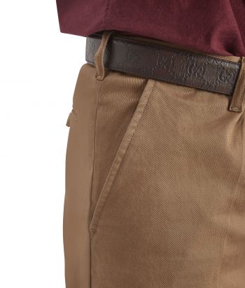 Bronze Flat Front Chinos Stretch #2
