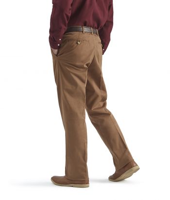 Bronze Flat Front Chinos Stretch #3