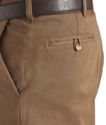 Bronze Flat Front Chinos Stretch #4