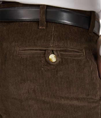 Chocolate Classic Corduroy Trousers #4