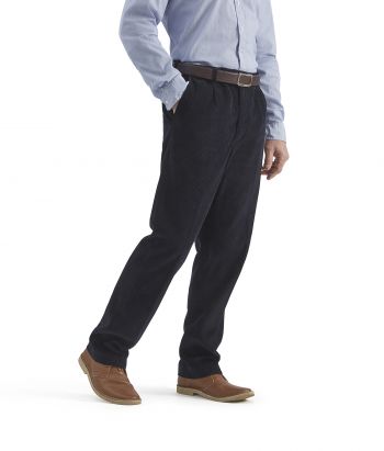 Navy Classic Corduroy Trousers