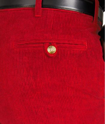 Red Classic Corduroy Trousers #2
