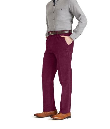 Wine Classic Corduroy Trousers #2